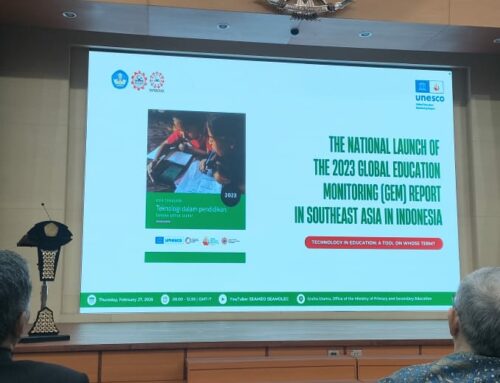 SEAMEO RECFON Participated in the National Launch of the 2023 GEM Report for Southeast Asia by SEAMOLEC